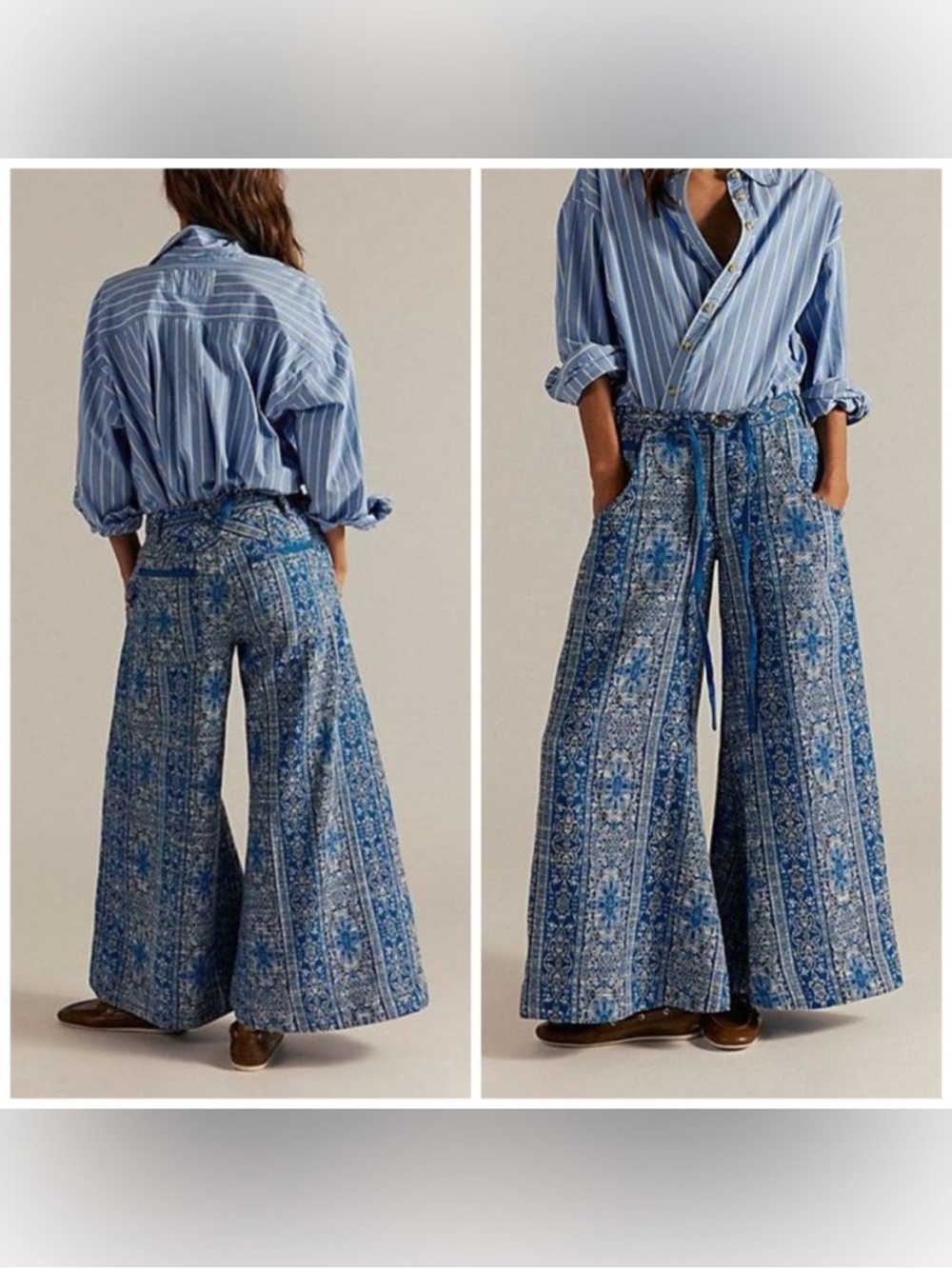 Free People Dahlia pants - blue - Picture 2 of 2
